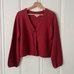 Madewell button front sweater